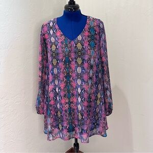 Show Me Your MuMu Multicolored Snake Skin Minidress